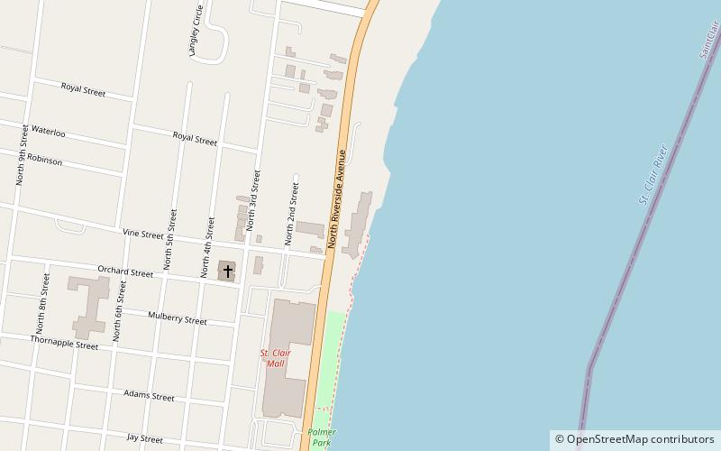 St. Clair Inn location map