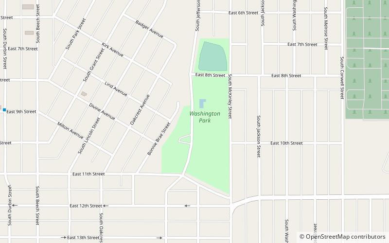washington park casper location map