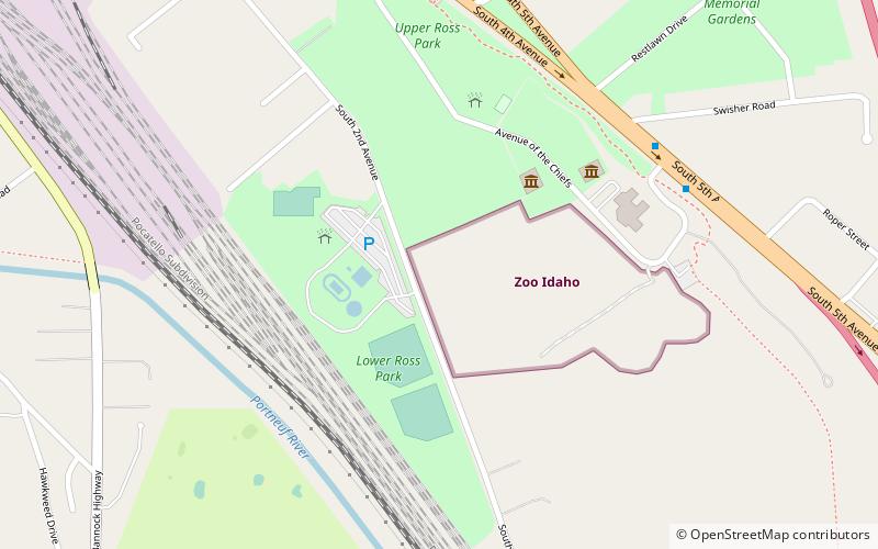 Zoo Idaho location map