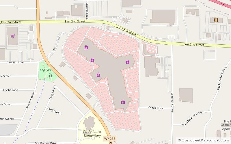 eastridge mall casper location map