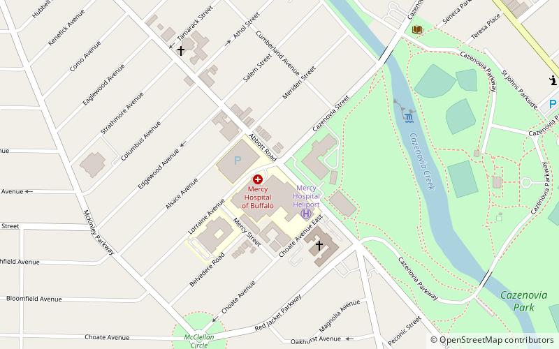 Mercy Hospital location map