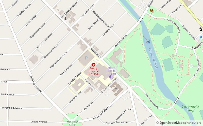 mercy hospital buffalo location map