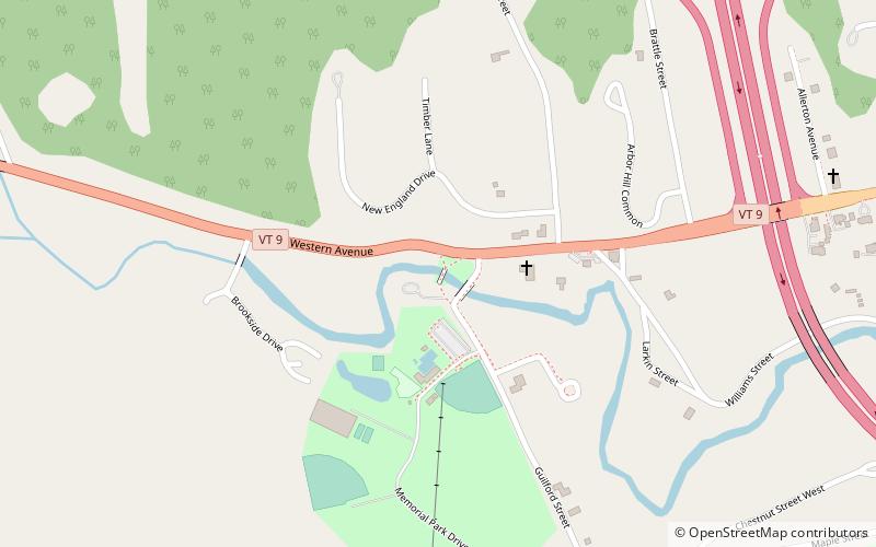 Creamery Covered Bridge location map