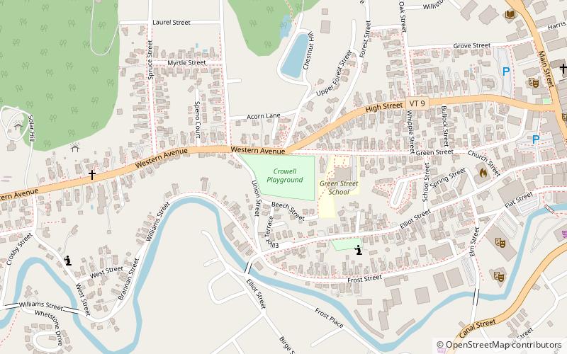 crowell playground brattleboro location map