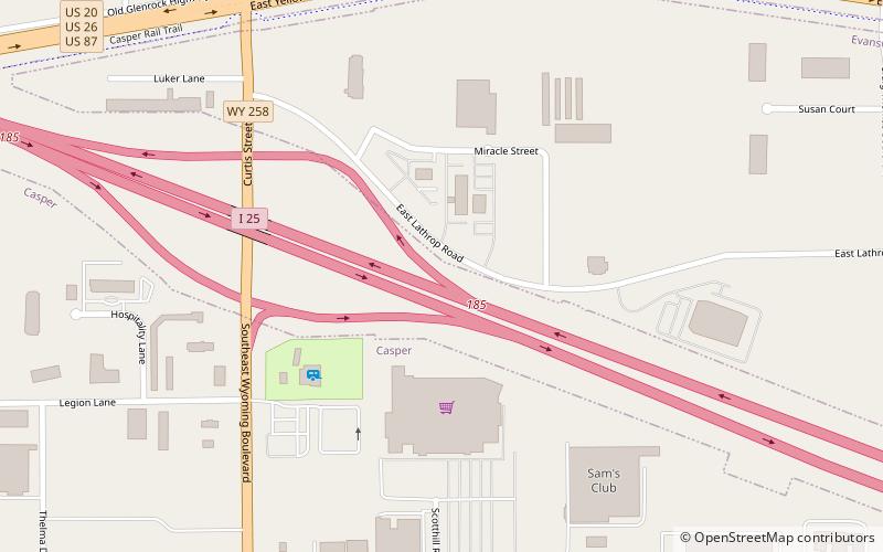 Evansville location map