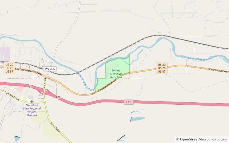 Edness K. Wilkins State Park location map