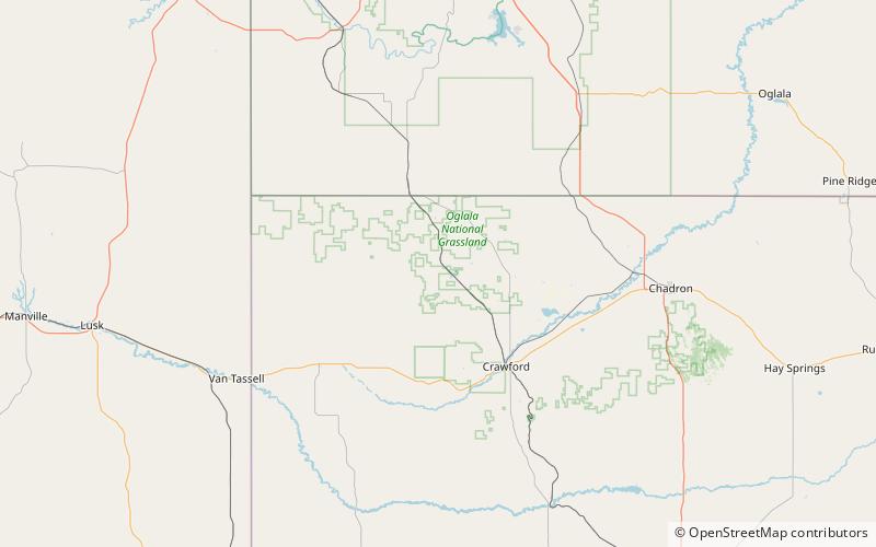 Toadstool Geologic Park location map