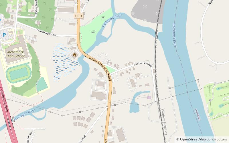 East Merrimack location map