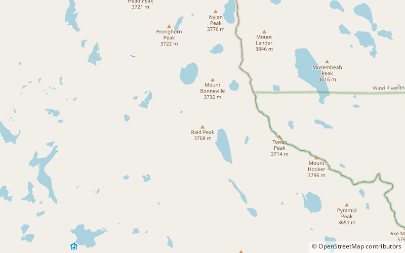 Raid Peak location map