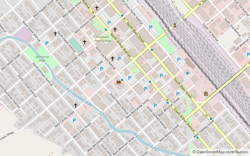 Pocatello Carnegie Library location map