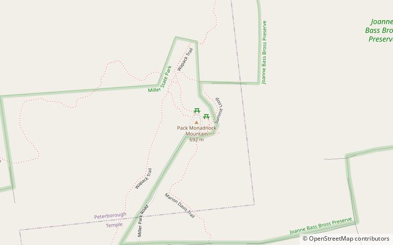 Pack Monadnock location map