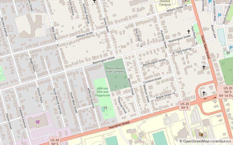 washington street cemetery geneva location map