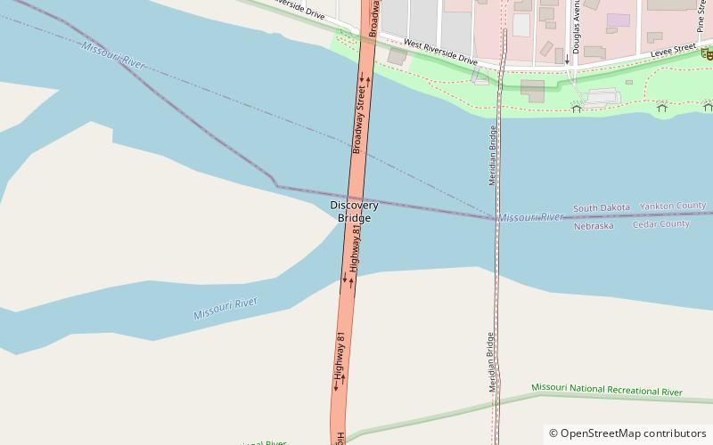 Discovery Bridge location map