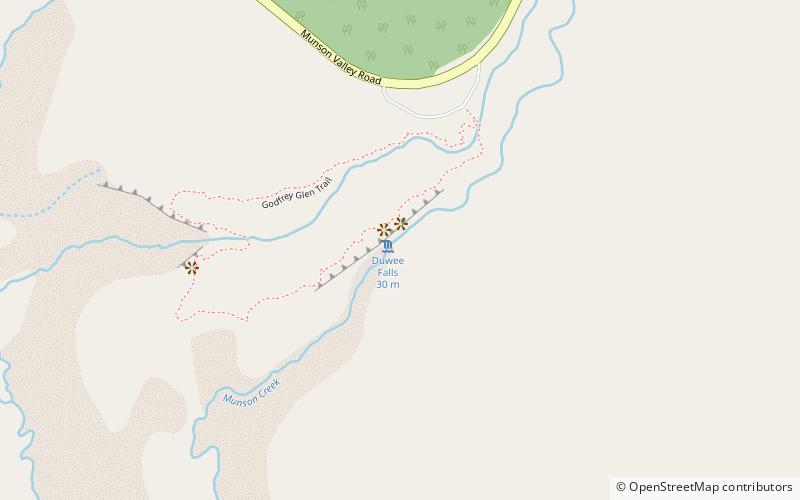 duwee falls parc national de crater lake location map