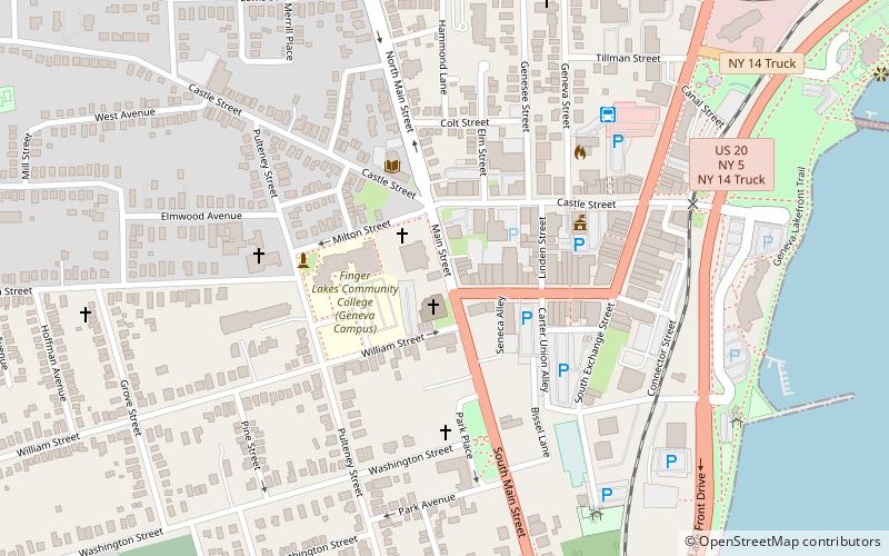 Geneva Armory location map