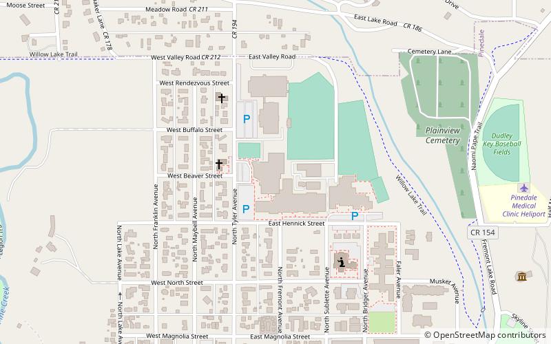 Pinedale Aquatic Center location map