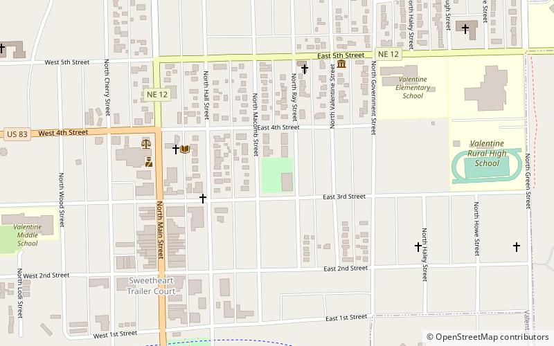Valentine Public School location map