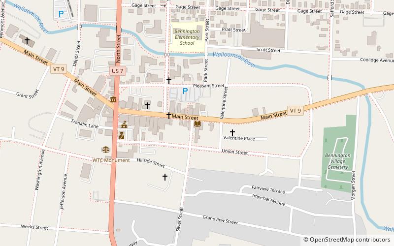 Bennington Free Library location map