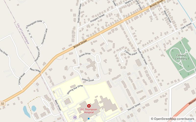 Brigham Hall location map