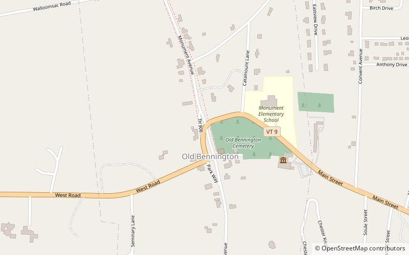 Old Bennington location map
