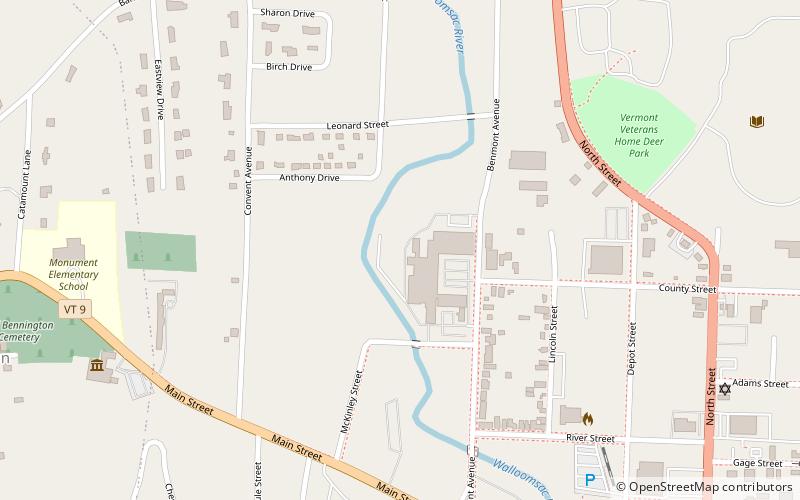 Holden–Leonard Mill Complex location map