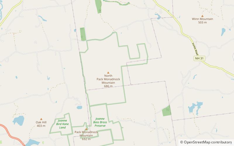 upper crossover trail wapack national wildlife refuge location map