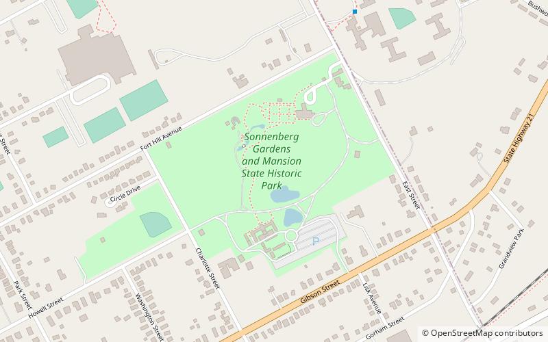Sonnenberg Gardens location map