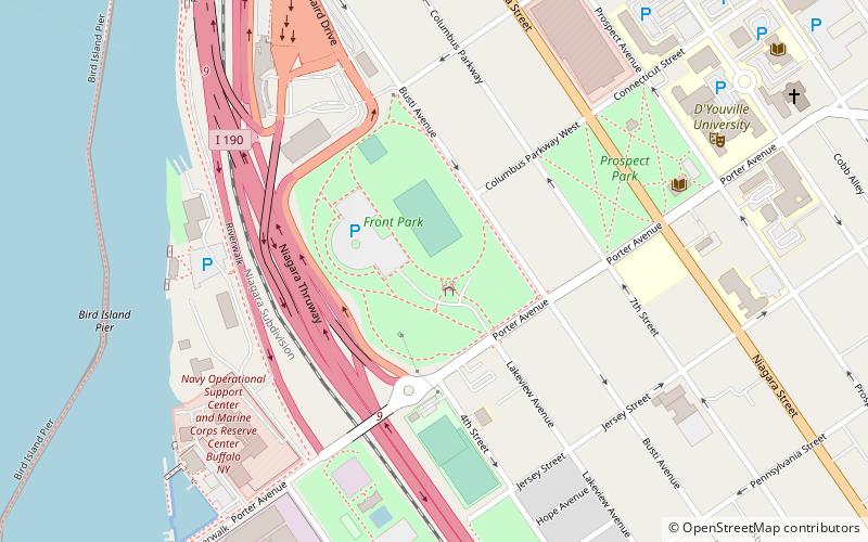 Fort Porter location map