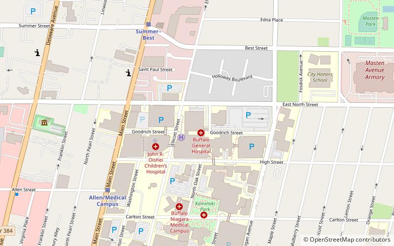 Gates Vascular Institute location map