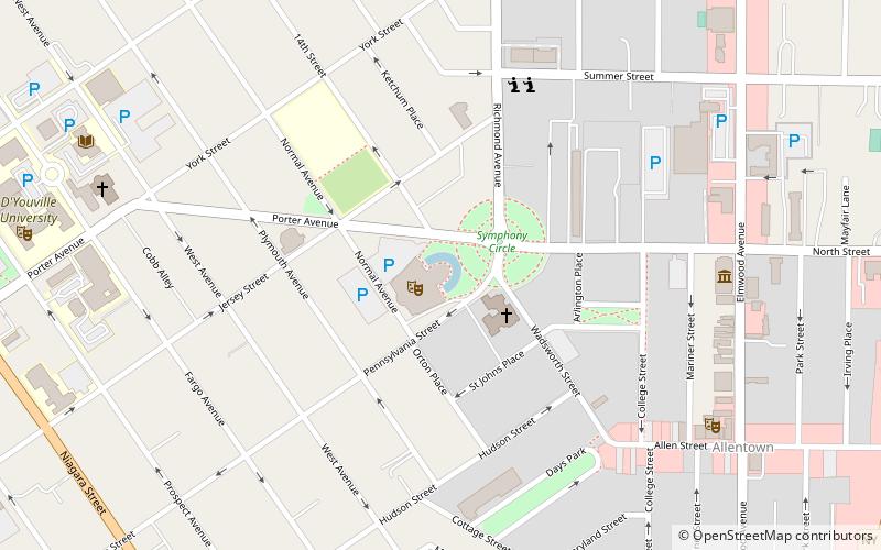 Kleinhans Music Hall location map
