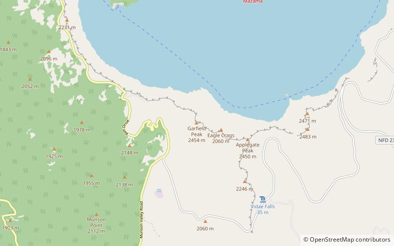Garfield Peak location map