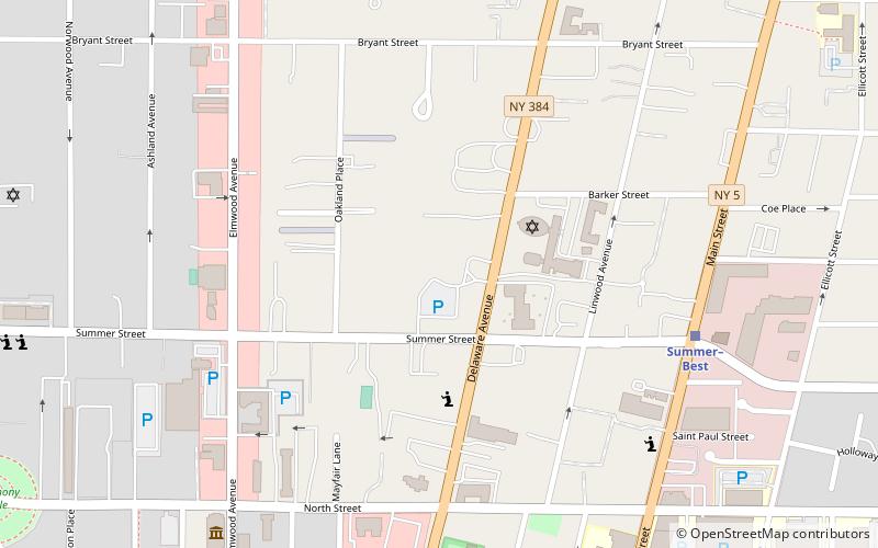Delaware Avenue Historic District location map