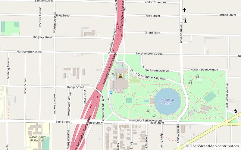 Buffalo Museum of Science location map