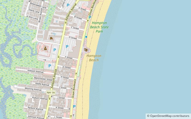 Hampton Beach location map