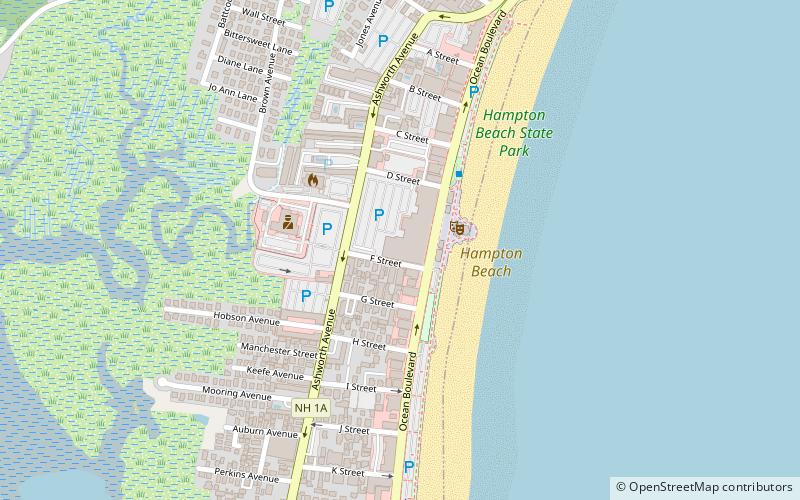 Hampton Beach Casino Ballroom location map