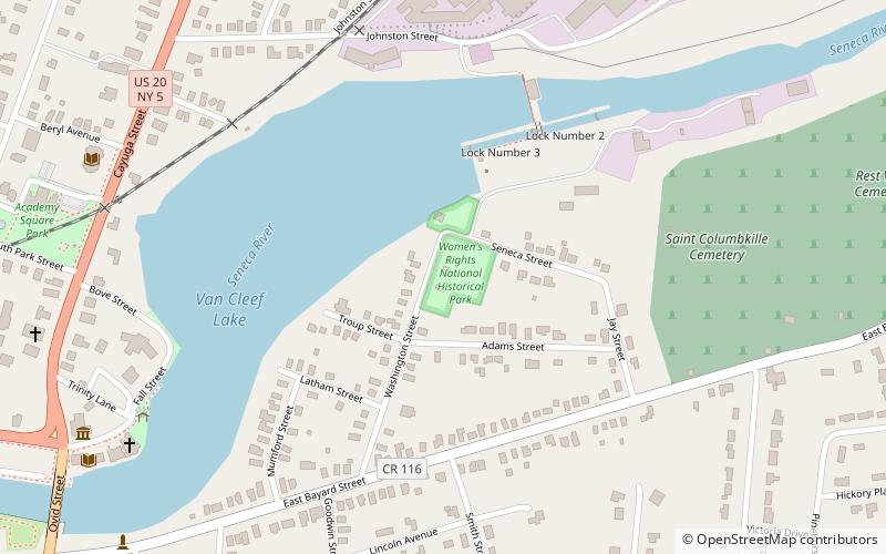Elizabeth Cady Stanton House location map