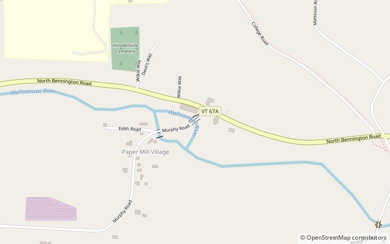 Paper Mill Village Bridge location map