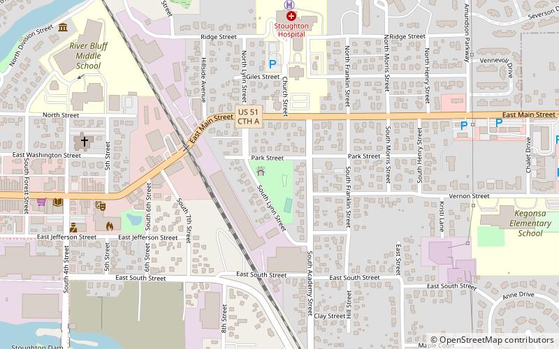 East Park Historic District location map