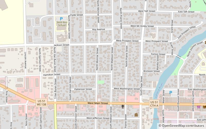 Northwest Side Historic District location map