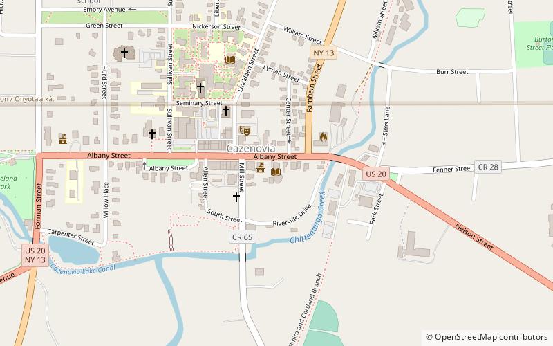 Cazenovia Public Library location map