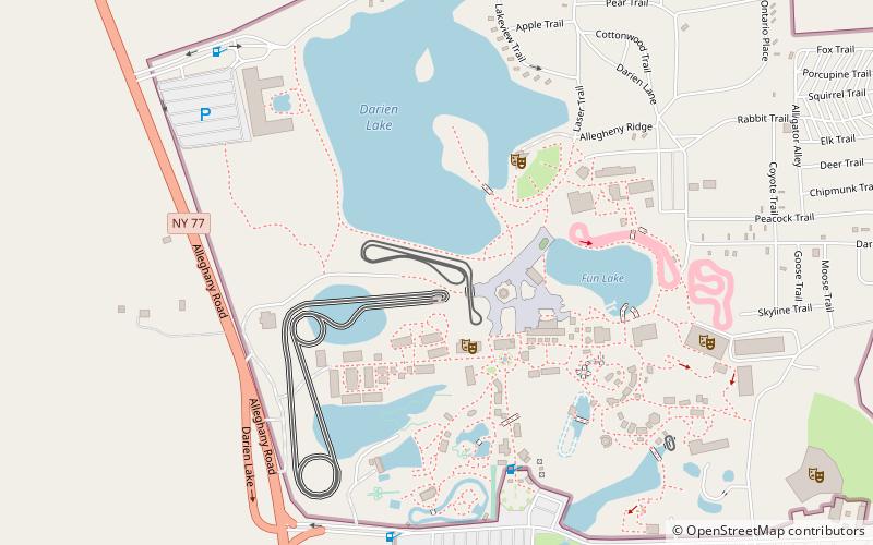 Predator Roller Coaster location map