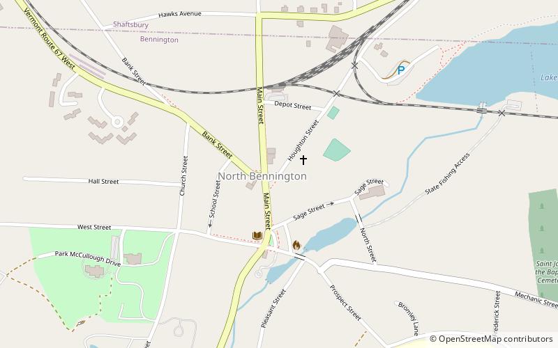 North Bennington Depot location map
