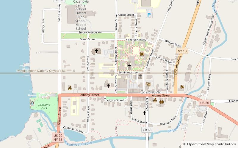Cazenovia College location map