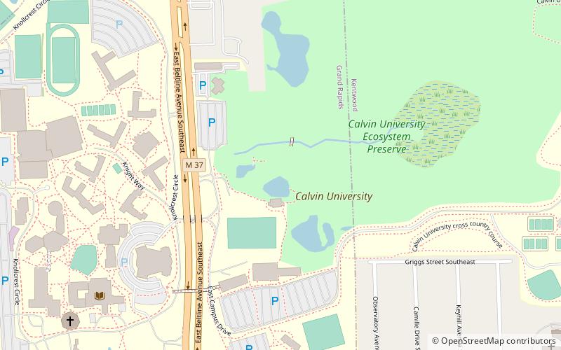 Calvin University location map