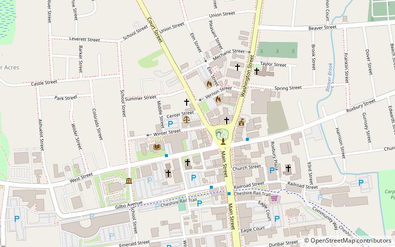 new hampshire superior court keene location map