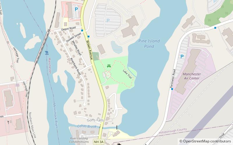 pine island park manchester location map
