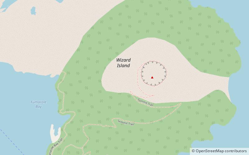 Wizard Island location map