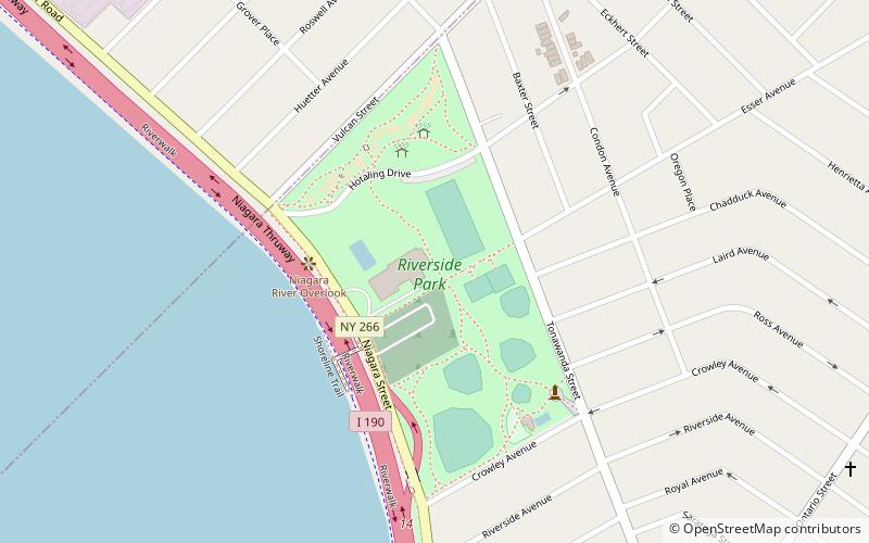 Riverside Park location map