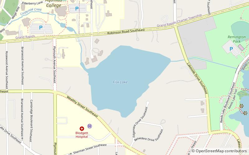 fisk lake grand rapids location map