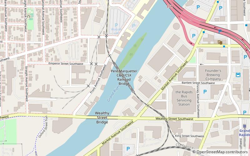 Grand Rapids Swing Bridge location map